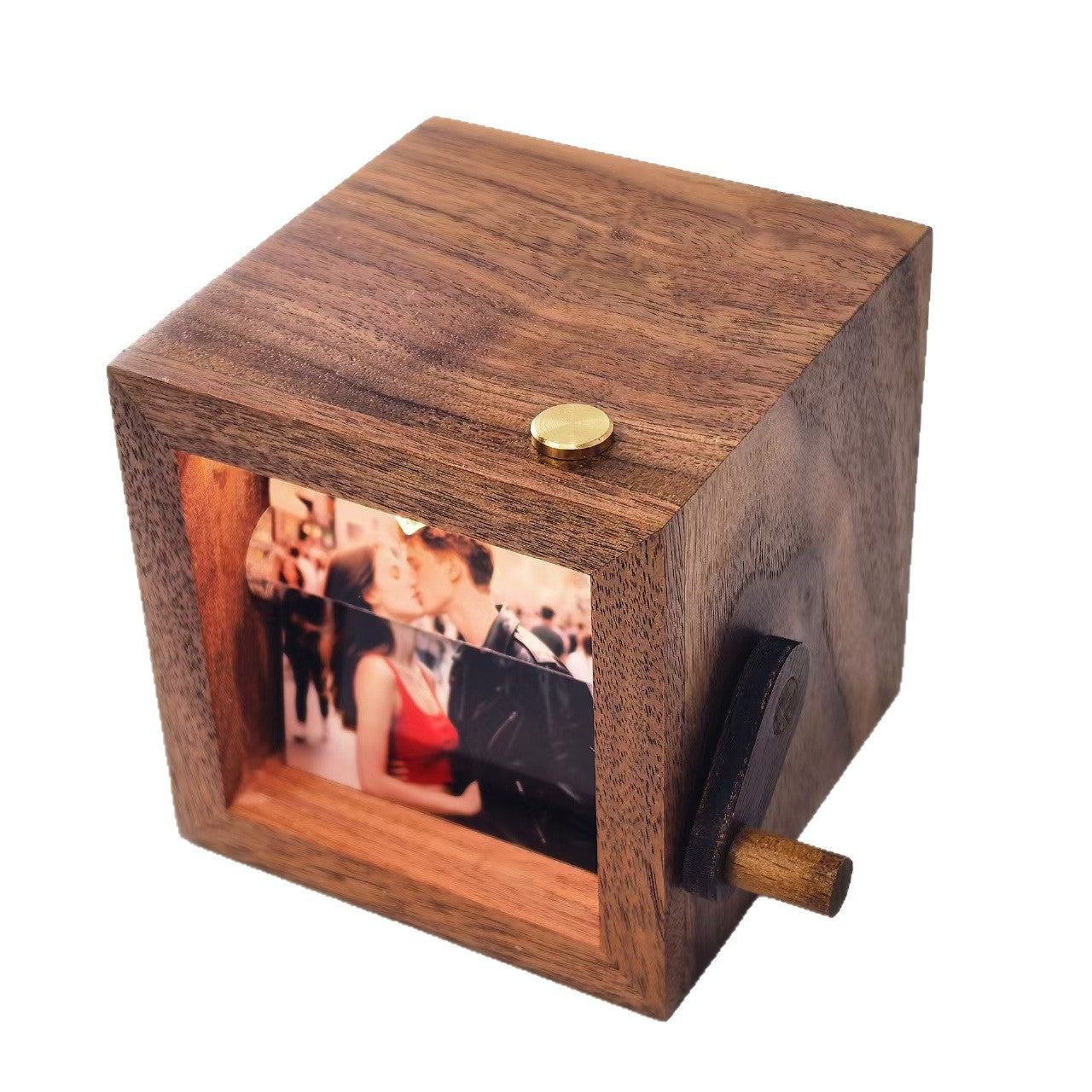 Handmade Wooden Hand-Cranked Photo Flipbook