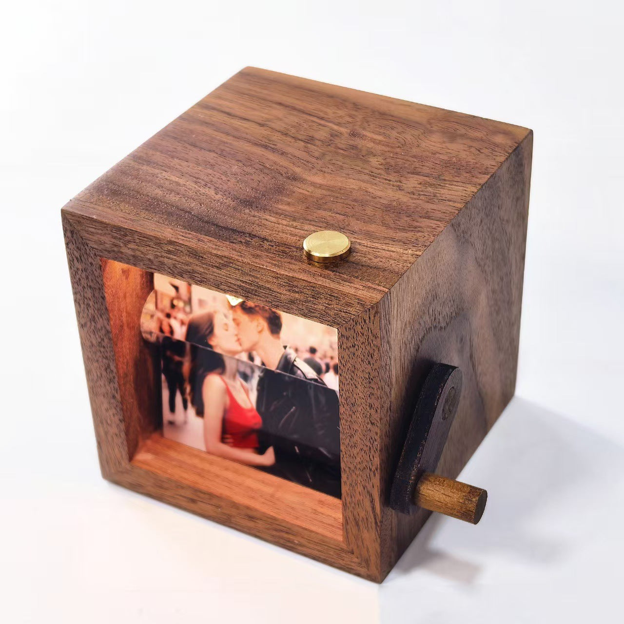 Handmade Wooden Hand-Cranked Photo Flipbook