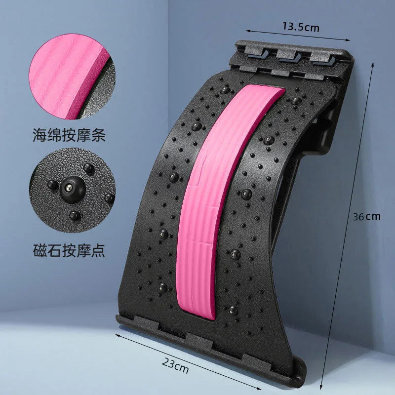Lumbar Stretcher Device for Lower Back Pain Lower Device for Back Opening Yoga Spine Correction Pillow for Back Chiropracticybam