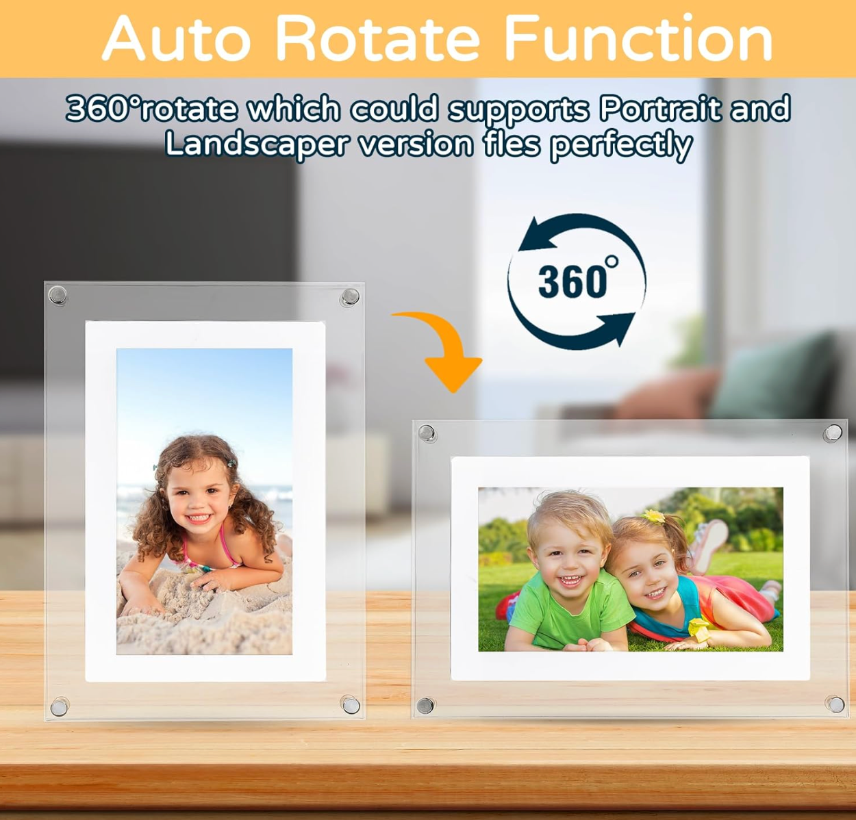 Evarons Acrylic Digital Photo Frame