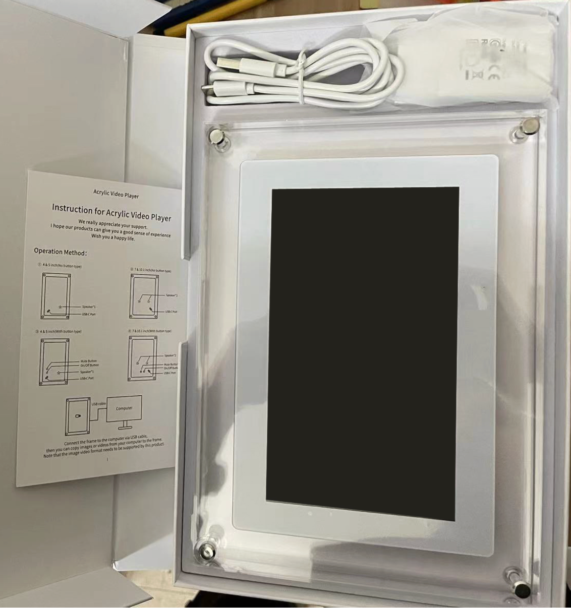 Evarons Acrylic Digital Photo Frame