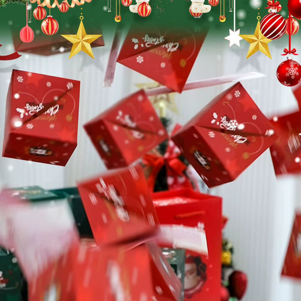 Christmas Gift Box Diy Folding Paper Box Money Pop up Birthday Surprise Bounce Box Explosions Red Envelope Surprise Gift Box